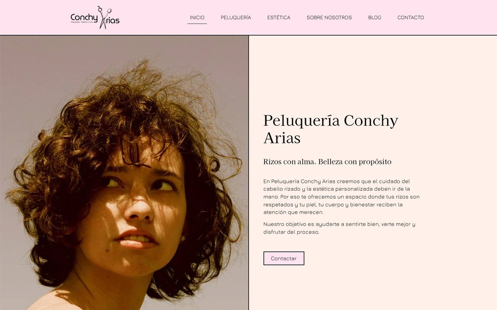 Web de Conchy Arias Curly